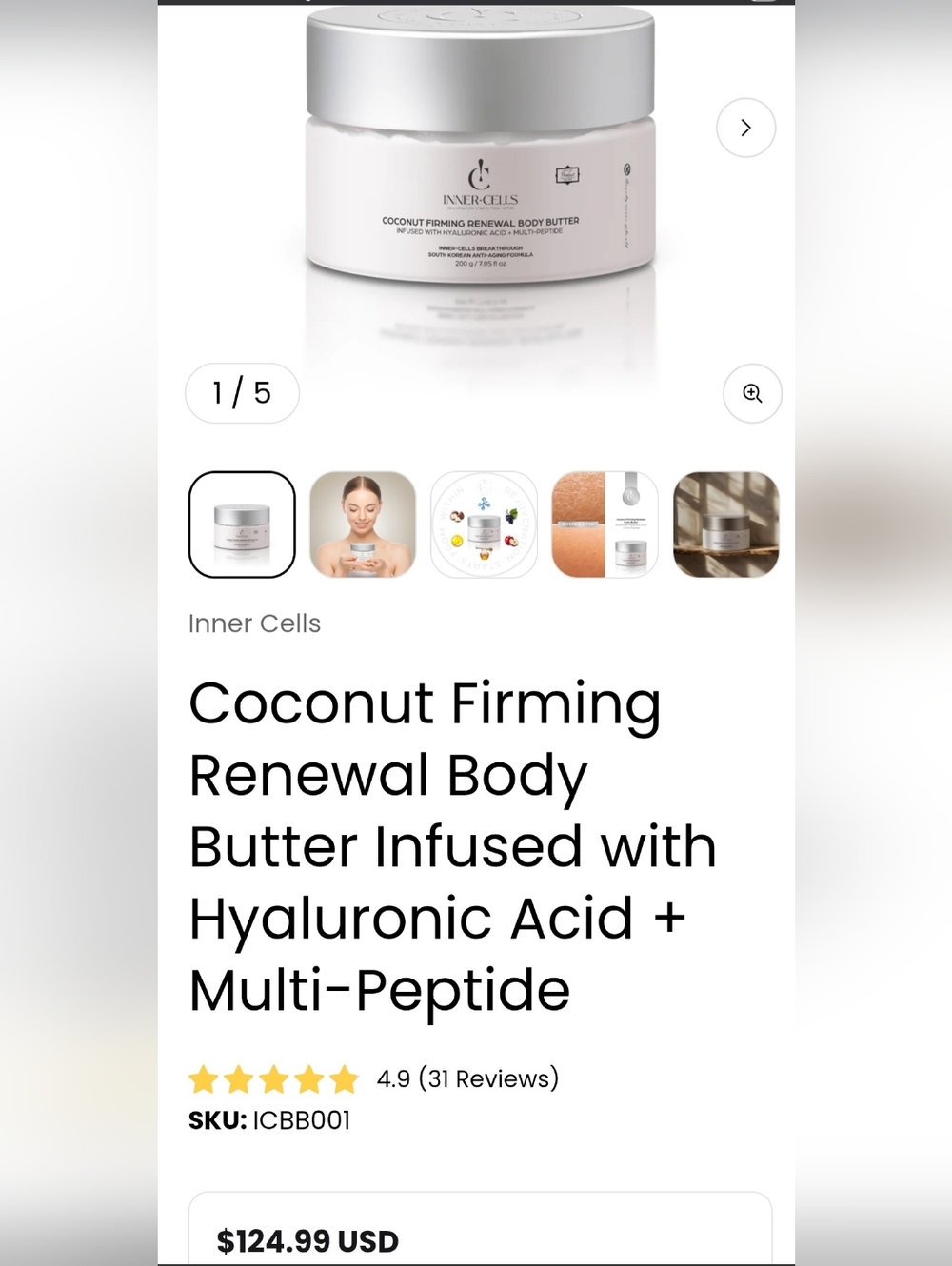 Inner Cells:Korean Formula Body Butter